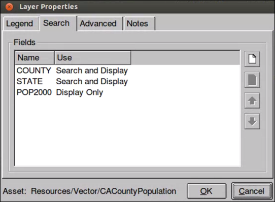 Layer Properties Add Search