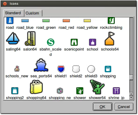 Icons Dialog