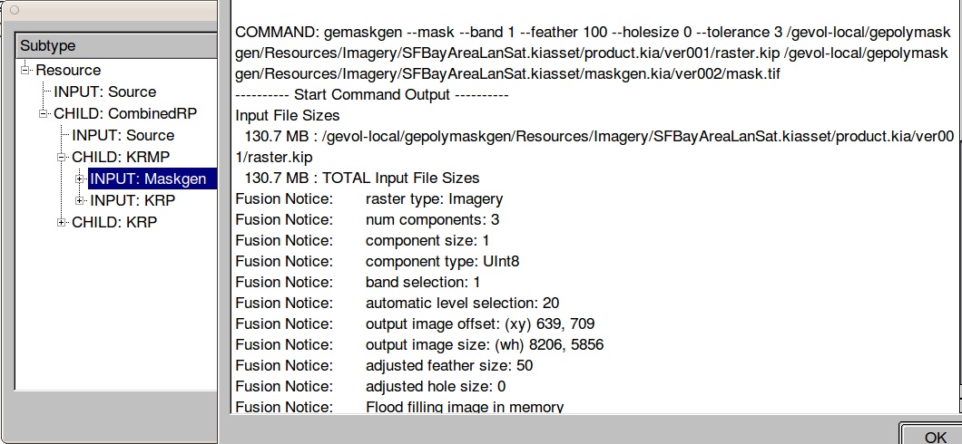 Maskgen Logfile diagram