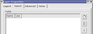 Layer Properties Search Tab