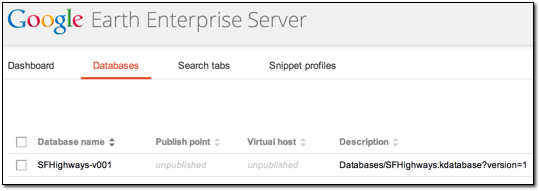 Database list sort arrows